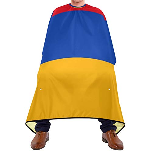 Cabo de peluquero de peluquería con bandera de Armenia oficial de Armenia, capas de corte de pelo, babero de afeitar para el salón de casa y peluquería