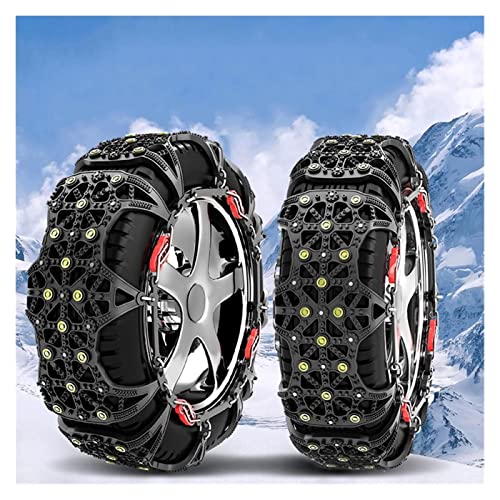 Cadenas de nieve para coche Cadena de nieve Cadena de nieve Cadenas de neumáticos, neumáticos de vehículos todo terreno de automóviles, Cadena de emergencia de emergencia de nieve de uso general y ali