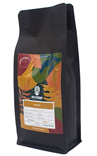 Cafe en Grano 100% Natural - Fincas de Nicaragua Specialty coffee - Café De Especialidad Blend, Nicaragua-India sabor fuerte, perfecto para espresso 1000 gr - Tostado artesanalmente