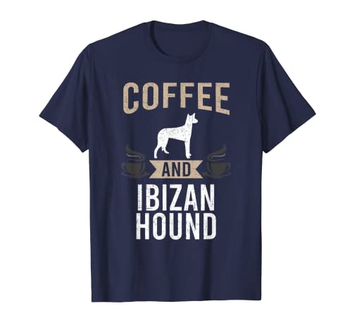 Café y Sabueso Ibiza Perro Amante Camiseta