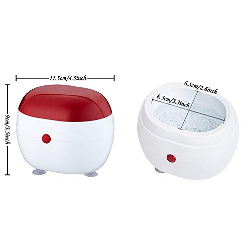 CAILI Máquina de Limpieza por Ultrasonidos, Máquina de Limpieza por Ultrasonidos Profesional, Máquina de Limpieza de Mini Joyas, Adecuada para Joyería, Gafas, Relojes, Anillos, Monedas, Dentaduras