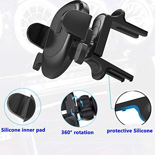 Cailin Soporte de Coche para Rejilla de ventilación Redondo para Mercedes Benz A B C E Sclass, Ford Mustang,Mini Cooper Jeep Suzuki