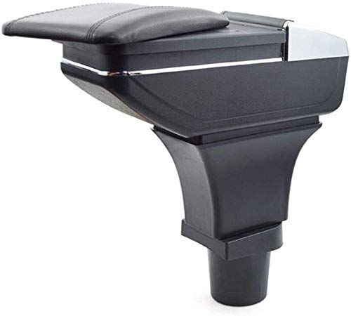 Caja de reposabrazos de Coche, FOR, Ford Ka + Plus Accesorios reposabrazos de Coche reposabrazos de Cuero Caja de Almacenamiento giratoria modificación de Estilo de Coche Coche de Estilo
