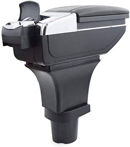 Caja de reposabrazos de Coche, FOR, Ford Ka + Plus Accesorios reposabrazos de Coche reposabrazos de Cuero Caja de Almacenamiento giratoria modificación de Estilo de Coche Coche de Estilo