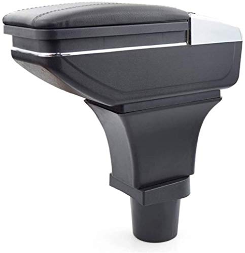 Caja de reposabrazos de Coche, FOR, Ford Ka + Plus Accesorios reposabrazos de Coche reposabrazos de Cuero Caja de Almacenamiento giratoria modificación de Estilo de Coche Coche de Estilo