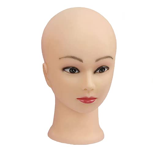 Cakunmik Molde de Cabeza de Modelo Facial, Entrenamiento de inyección Modelo de Cabeza de maniquí de Silicona Modelo para acupuntura Masaje Masaje Ejercicios de Maquillaje, 25 cm