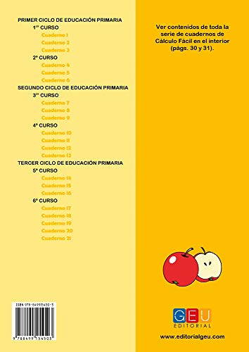 Cálculo fácil, Primaria, Cuaderno 1