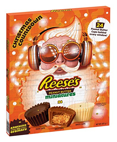 Calendario de Adviento de Reese. Americano chocolate mantequilla de maní Navidad xmas