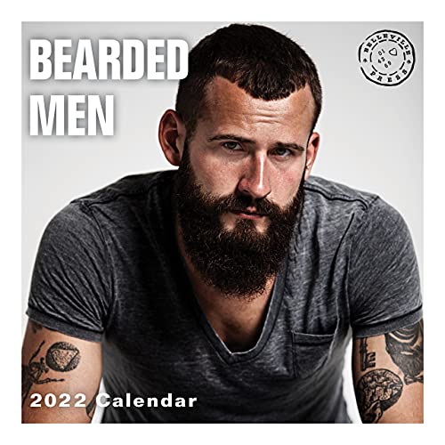 Calendario de pared para hombre barbudo 2022 por Bright Day, 30,5 x 30,5 cm, Hot Sexy Pinup Lumberjack Manly