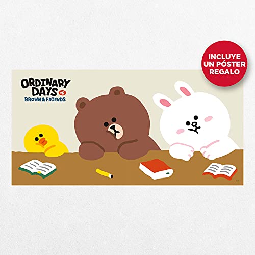 Calendario Line Friends 2022 incluye póster de regalo - Calendario 2022 pared│ Calendario anual 2022 pared - Calendario mensual - Producto con licencia oficial