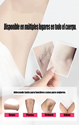 Calentador Cera Tibia depilación de cartucho Roll On 2Rolones Wax Depilación para Bellaza, Regalo para Mujeres (blanco)