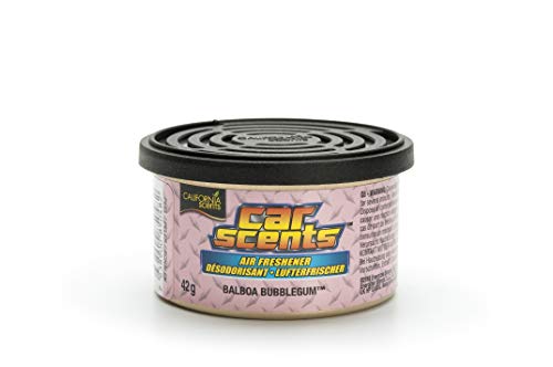 California Car Scents - Ambientador de Coche con Fragancia, Olor y Esencias a Balboa Bubble Gum, Olor Duradero a Chicle (Ambientador en Lata 42 gramos)