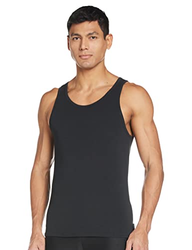 Calvin Klein 2p Tank Camiseta sin Mangas, Negro (Black 001), M para Hombre