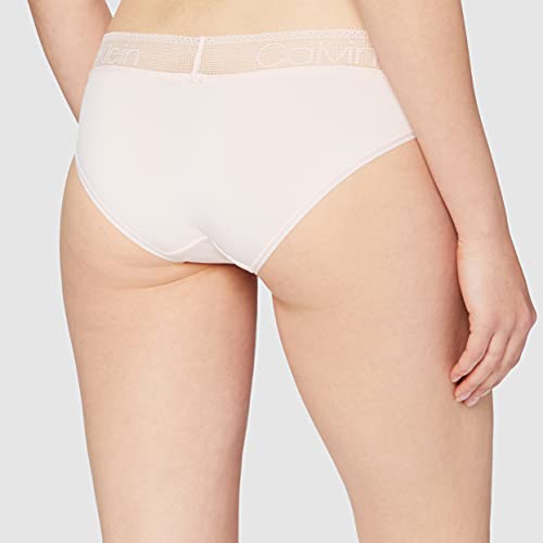 Calvin Klein Bikini Braguitas, Rosa (Nymph'S Thigh 2Nt), (Talla del Fabricante: Small) (Pack de 2) para Mujer