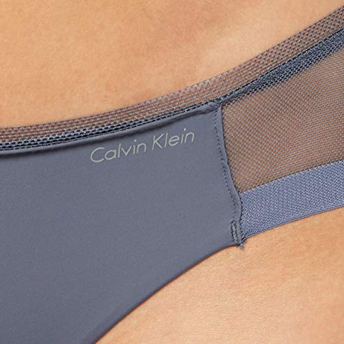 Calvin Klein Bikini Brief Braguita, Chrome, XS para Mujer