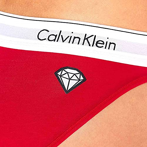 Calvin Klein Bikini Estilo Ropa Interior, Empower_White WB, L para Mujer