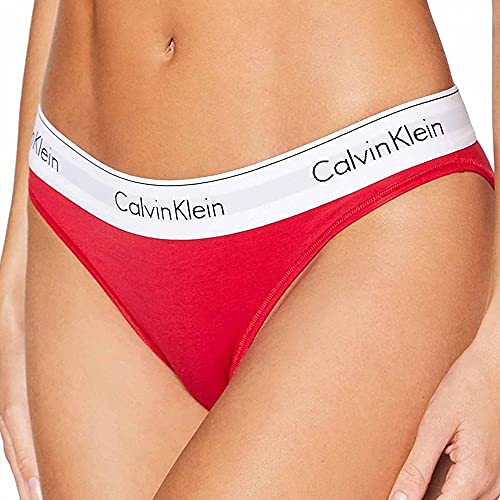 Calvin Klein Bikini Estilo Ropa Interior, Empower_White WB, L para Mujer