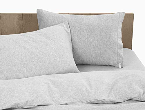 Calvin Klein Body ID Juego de Ropa de Cama, algodón, Gris, 135 x 200 cm + (1) 80 x 80 cm