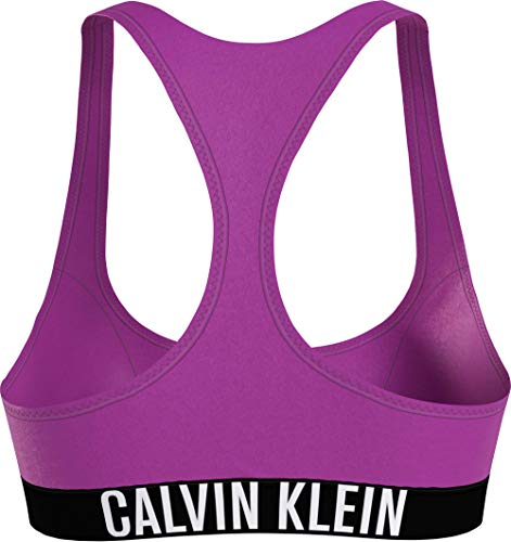 Calvin Klein Bralette-rp Parte Superior de Bikini, Summer Fuchsia, L para Mujer