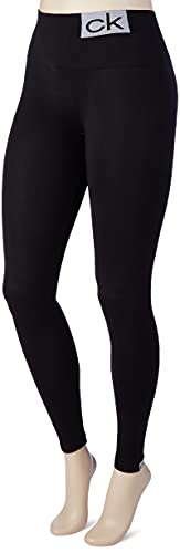 Calvin Klein CK Logo Women's Leggings 1 Pack, Negro, S para Mujer