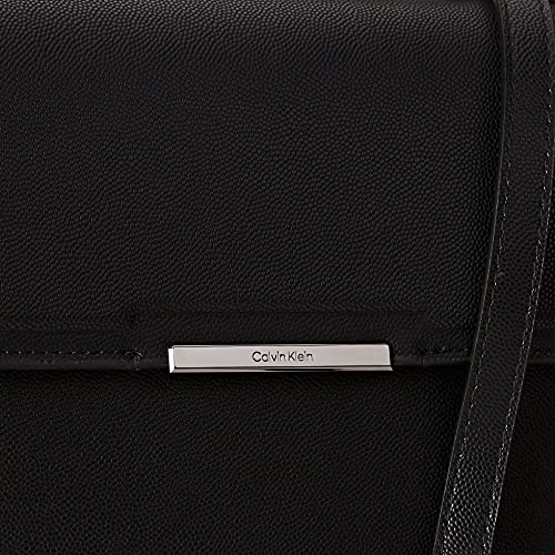 Calvin Klein Focused Top Handle Xbody Kaviar, Bolsas para Mujer, Black, Medium