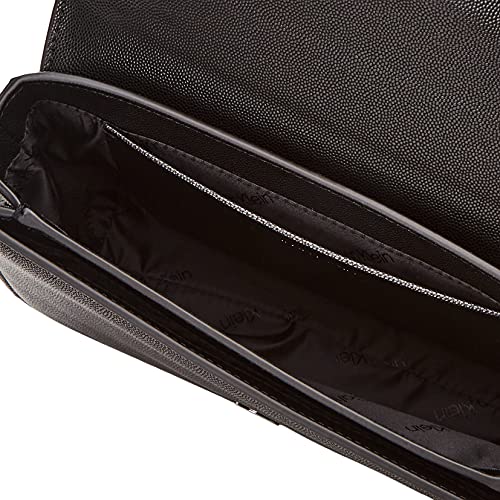 Calvin Klein Focused Top Handle Xbody Kaviar, Bolsas para Mujer, Black, Medium