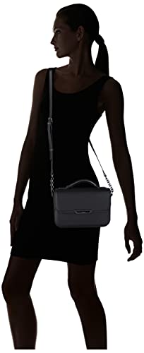 Calvin Klein Focused Top Handle Xbody Kaviar, Bolsas para Mujer, Black, Medium