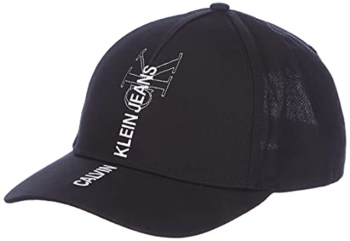 Calvin Klein Jeans Contorno de la Gorra béisbol, Black, One Size para Hombre