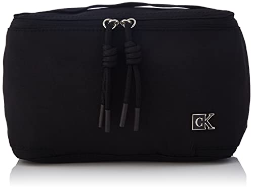 Calvin Klein Jeans Feminine Nylon Make UP Bag, Accesorio de Viaje-Billetera Plegable Triple para Mujer, Schwarz, Talla única
