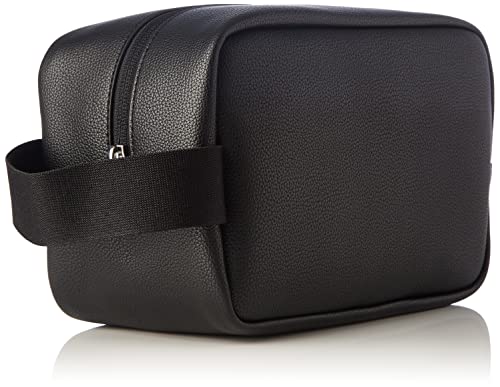 Calvin Klein Jeans Logo Emboss WASHBAG, Accesorio de Viaje-Billetera Plegable Triple para Hombre, Schwarz, Talla única
