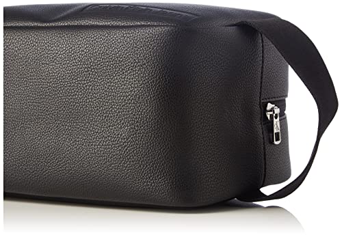 Calvin Klein Jeans Logo Emboss WASHBAG, Accesorio de Viaje-Billetera Plegable Triple para Hombre, Schwarz, Talla única