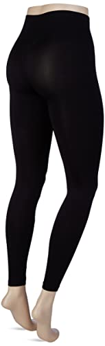 Calvin Klein Logo High Waist-Leggings para Mujer (1 Unidad), Negro, S