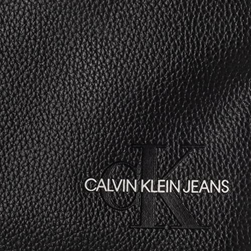 Calvin Klein Micro Pebble Reporter S, Hombre, Black, Medium