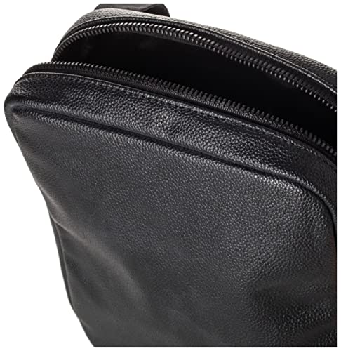 Calvin Klein Micro Pebble Reporter S, Hombre, Black, Medium