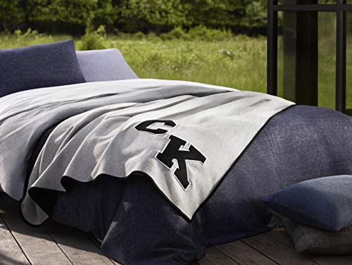 Calvin Klein Modern Cotton Gene Duvet Set, Light Wash/Indigo, Single, 2