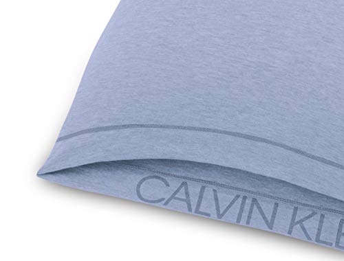Calvin Klein Modern Cotton Harrison Duvet Set, Solid Periwinkle, Double, 3