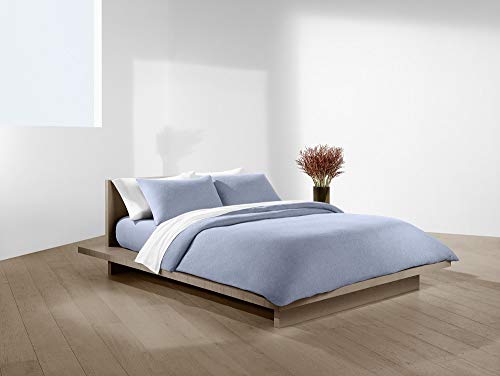 Calvin Klein Modern Cotton Harrison Duvet Set, Solid Periwinkle, Double, 3