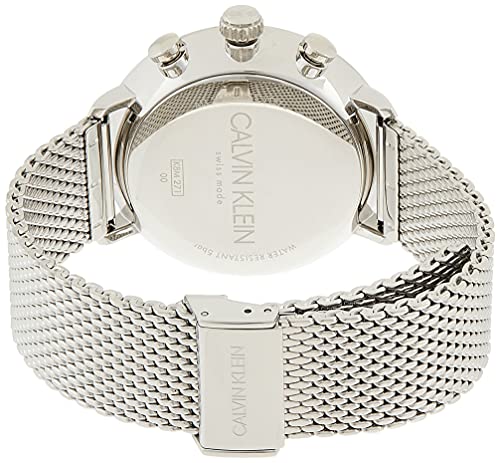 Calvin Klein Reloj Cronógrafo para Unisex Adultos de Cuarzo con Correa en Acero Inoxidable K8M27121