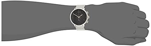 Calvin Klein Reloj Cronógrafo para Unisex Adultos de Cuarzo con Correa en Acero Inoxidable K8M27121