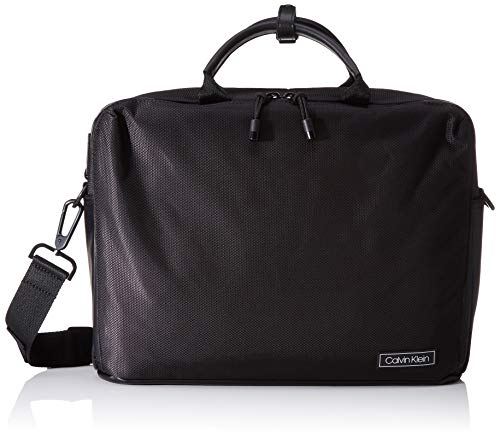 Calvin Klein - Revealed Laptop Bag, Organizadores de bolsos Hombre, Negro (Black), 0.1x0.1x0.1 cm (W x H L)