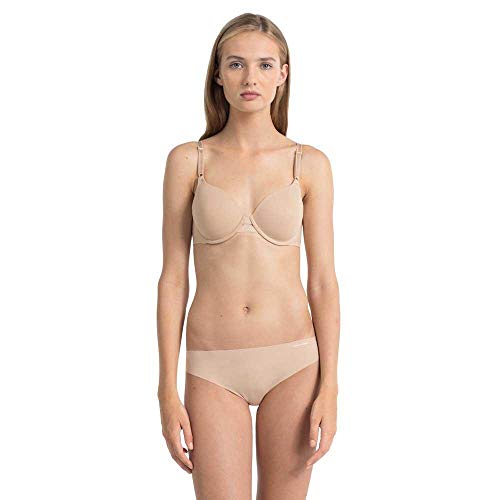 Calvin Klein String Invisibles Bragas, Beige (Light Caramel 1lc), L para Mujer
