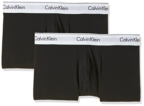 Calvin Klein Trunk 2Pk Bóxer, Negro, M (Pack de 2) para Hombre