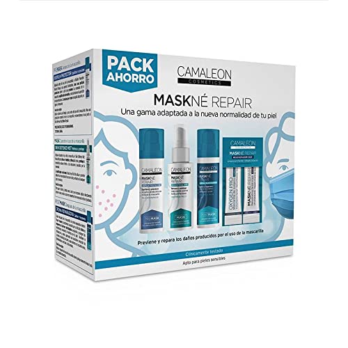 Camaleon Cosmetics, Pack Ahorro Gama Maskné Repair, 5 unidades, 30ml + 50ml + 30ml + 2x4g