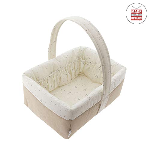 Cambrass Layette Canastilla de Almacenamiento, Beige (Sky Beige), 22.5x29x29 cm