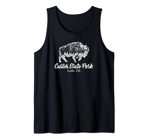 Camiseta Custer State Park para amantes de Bisonte Dakota del Sur Camiseta sin Mangas