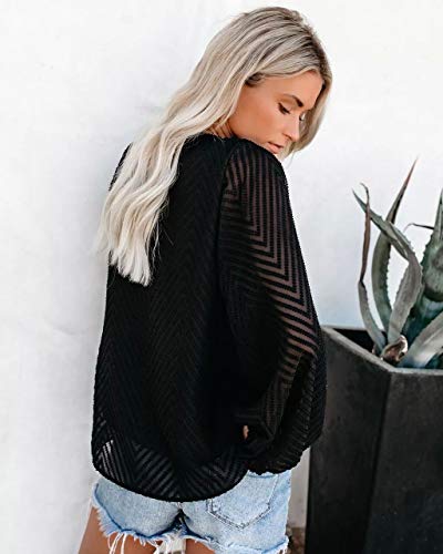 Camiseta de Manga Larga con Cuello en v para Mujer Túnica Tops Blusa Camisas Pullover Casual Túnica Tops Sudaderas