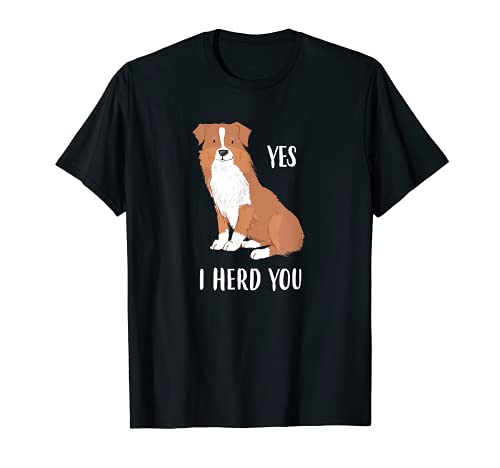 Camiseta Yes I Heard You Aussie Australian Shepherd Red White Dog Camiseta