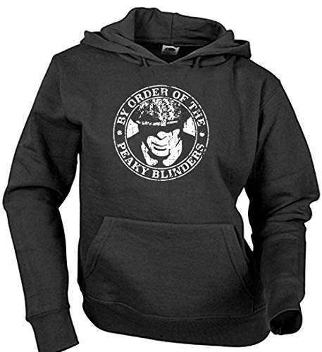 Camisetas EGB Sudadera Adulto/Niño Peaky Blinders ochenteras 80´s Retro (Negro, XXL)