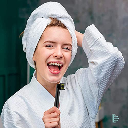 Candore Cabezales Pulse One Negro Carbon Infused - Lote 4 - 100% Reciclable, Acción Interdental, Recambios Compatible Con Oral-b
