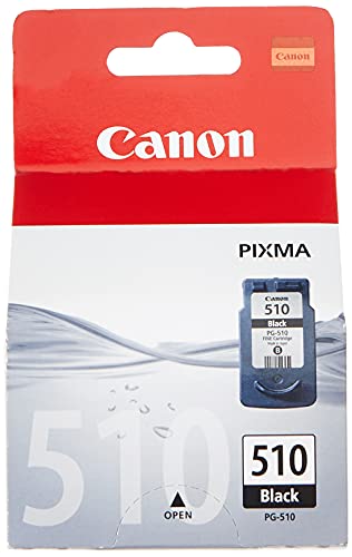 Canon PG-510 Cartucho de tinta original Negro para Impresora de Inyeccion de tinta Pixma iP2700-2702-MP230-240-250-252-260-270-280-480-490-492-495-499-MX320-330-340-350-360-410-420